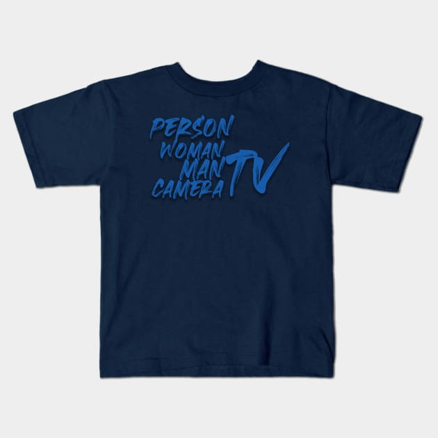 Person woman man camera tv Kids T-Shirt by D_creations